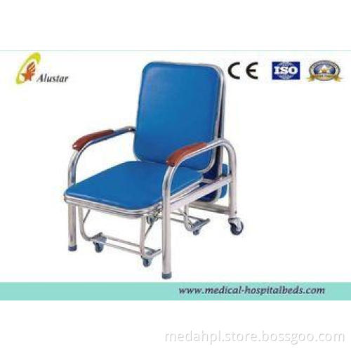 Hospital Furniture Chairs , Stainless Steel Accompany Chair